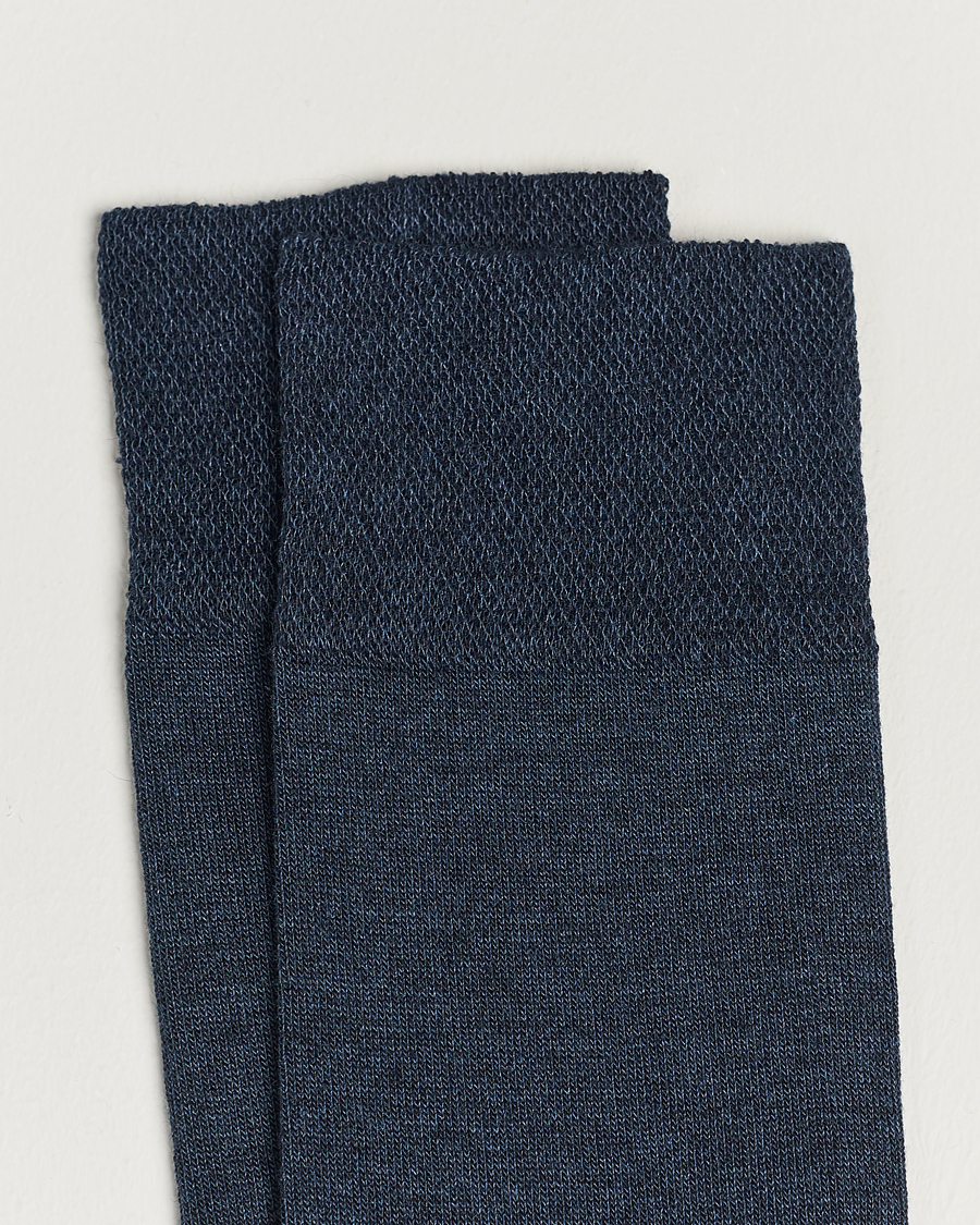 Herre |  | Falke | Sensitive New York Lyocell Socks Navy Melange