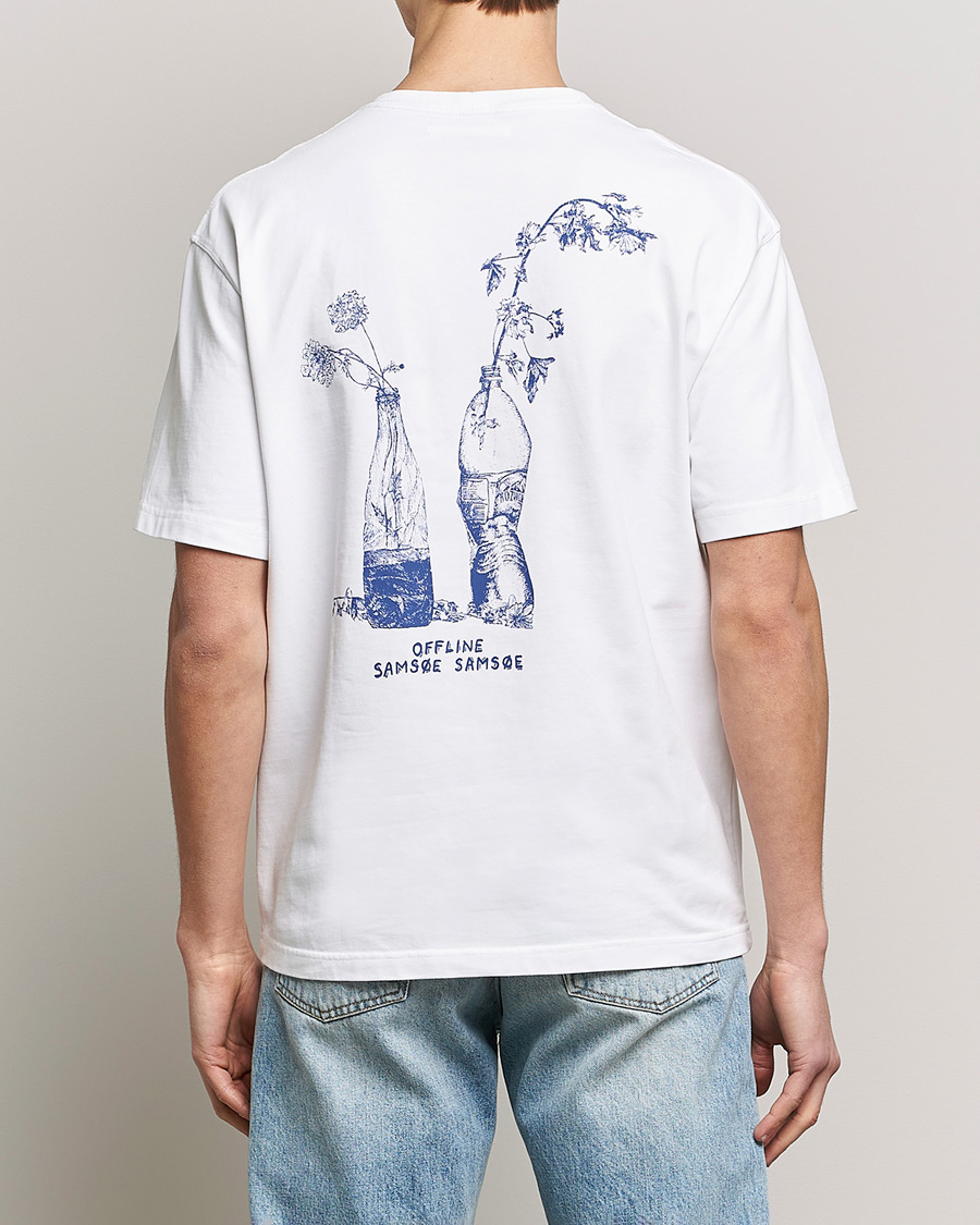 Herre | T-Shirts | Samsøe Samsøe | Samsøe & Samsøe Gone Fishing T-Shirt Bottle Flower