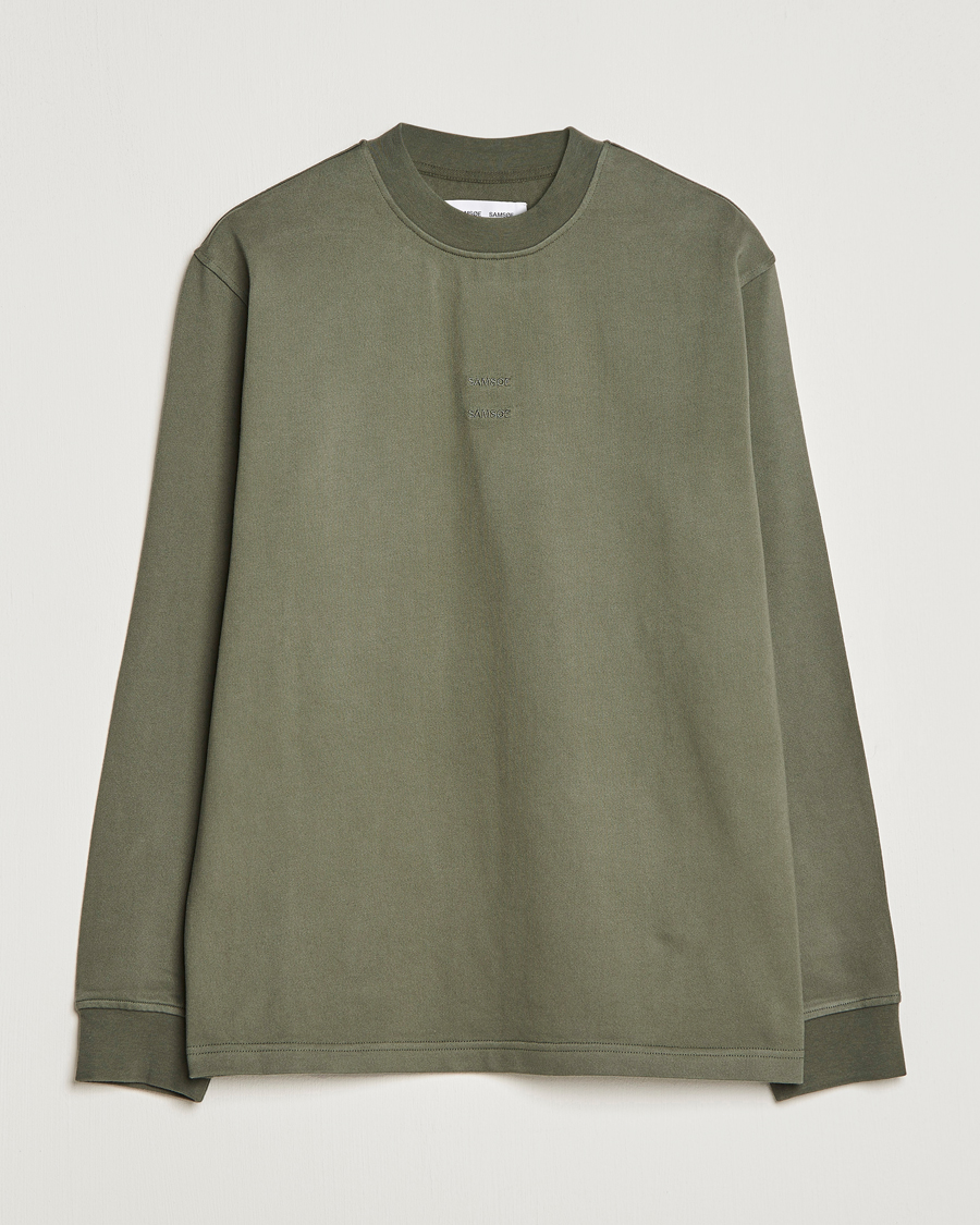 Herre | T-Shirts | Samsøe Samsøe | Samsøe & Samsøe Samer Long Sleeve T-Shirt Beetle