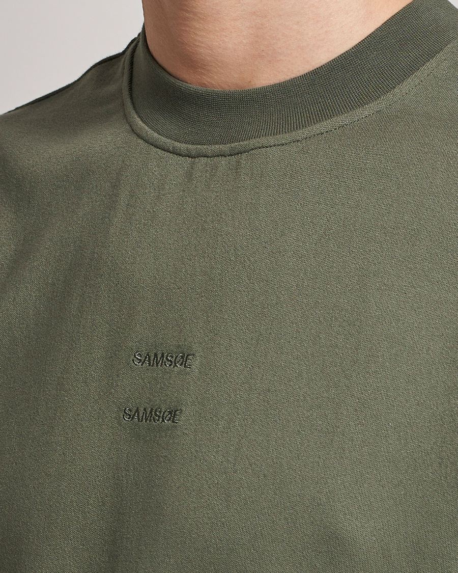 Herre | T-Shirts | Samsøe Samsøe | Samsøe & Samsøe Samer Long Sleeve T-Shirt Beetle