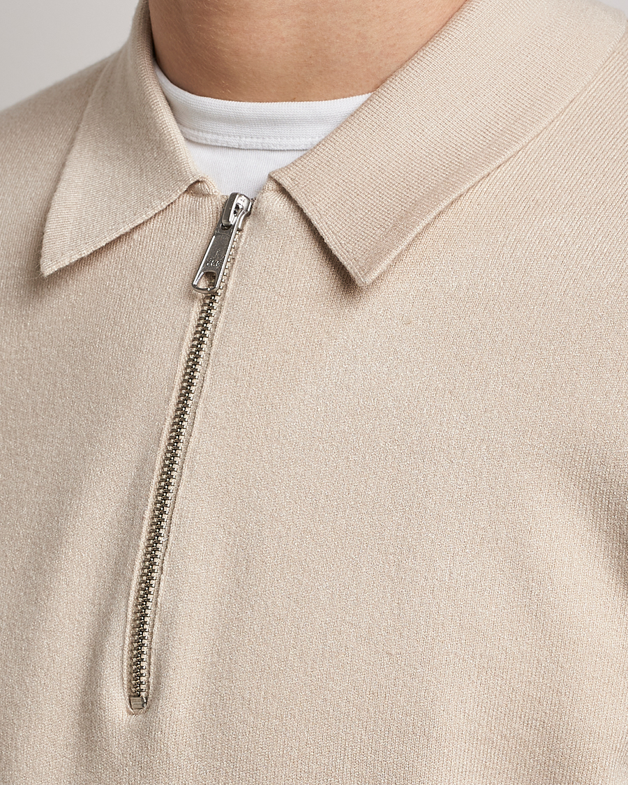 Herre | Trøjer | Samsøe Samsøe | Samsøe & Samsøe Guna Half Zip Sweater Oatmeal