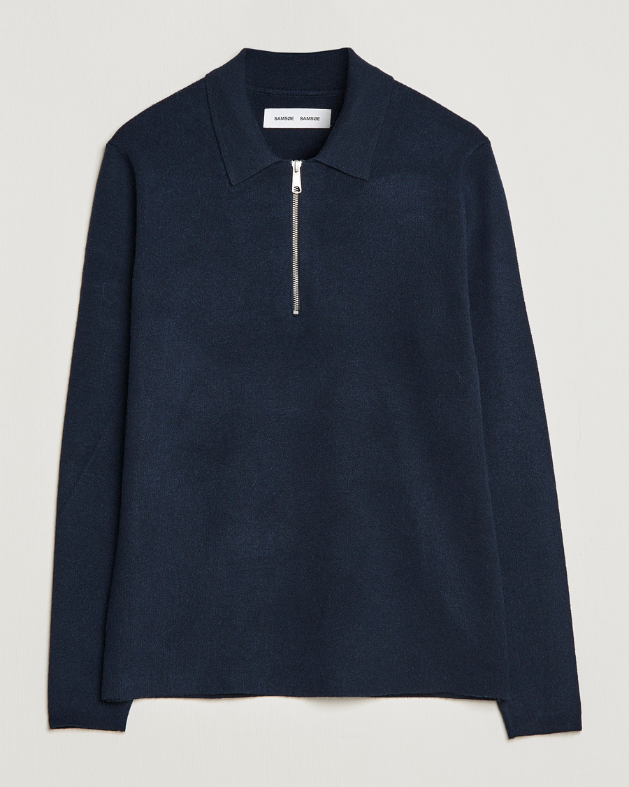 Herre | Trøjer | Samsøe Samsøe | Samsøe & Samsøe Guna Half Zip Sweater Salute