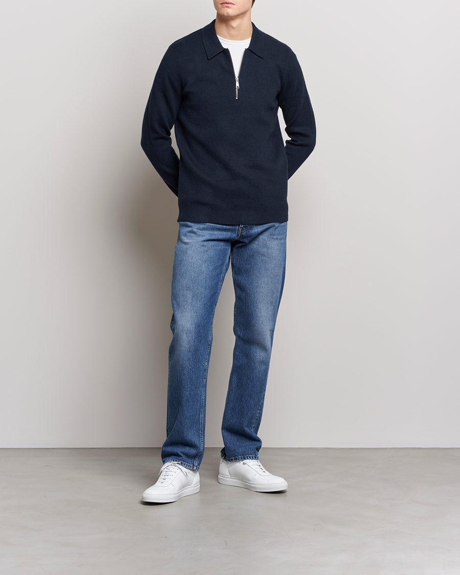 Herre | Trøjer | Samsøe Samsøe | Samsøe & Samsøe Guna Half Zip Sweater Salute