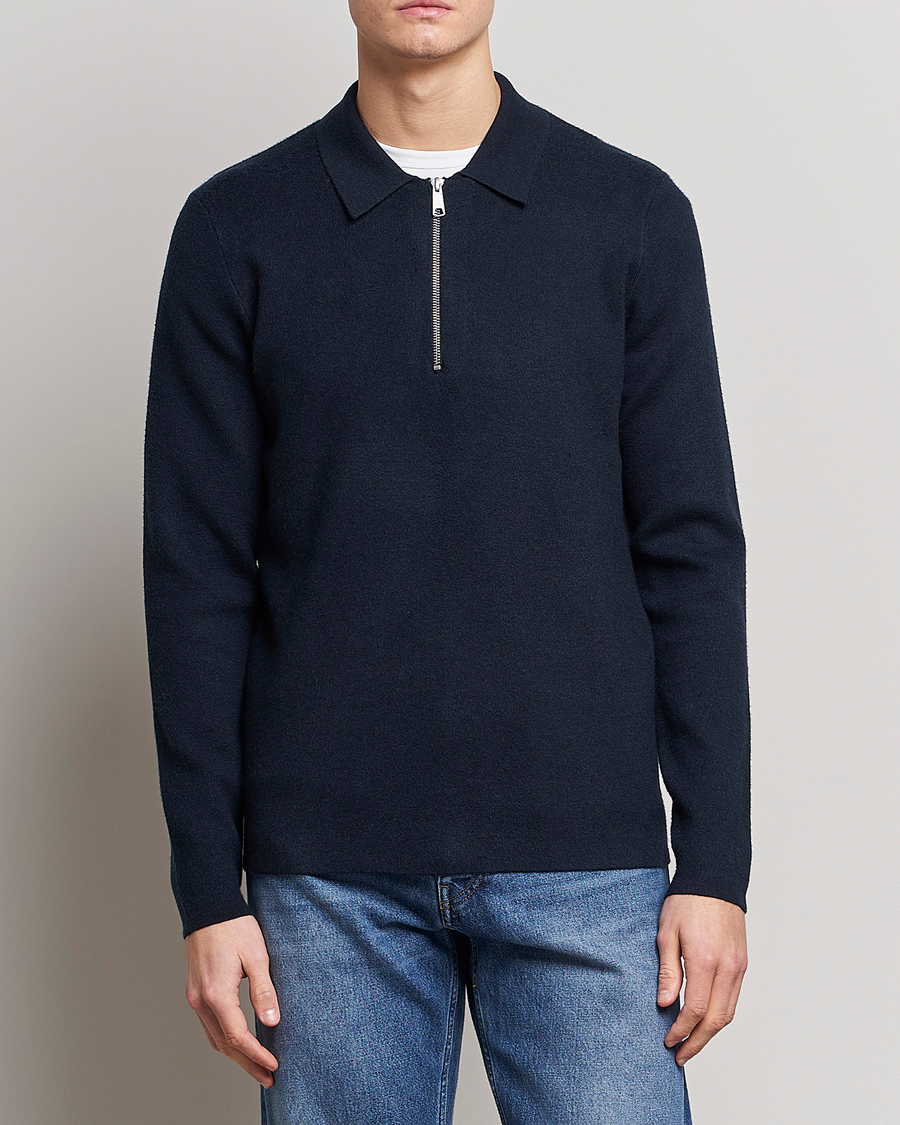 Herre | Trøjer | Samsøe Samsøe | Samsøe & Samsøe Guna Half Zip Sweater Salute