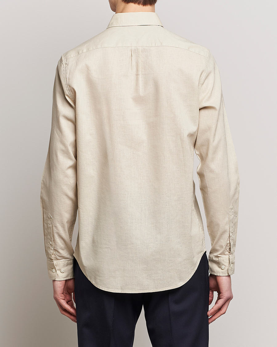 Herre | Skjorter | Samsøe Samsøe | Samsøe & Samsøe Liam Linen Cotton Shirt Oatmeal