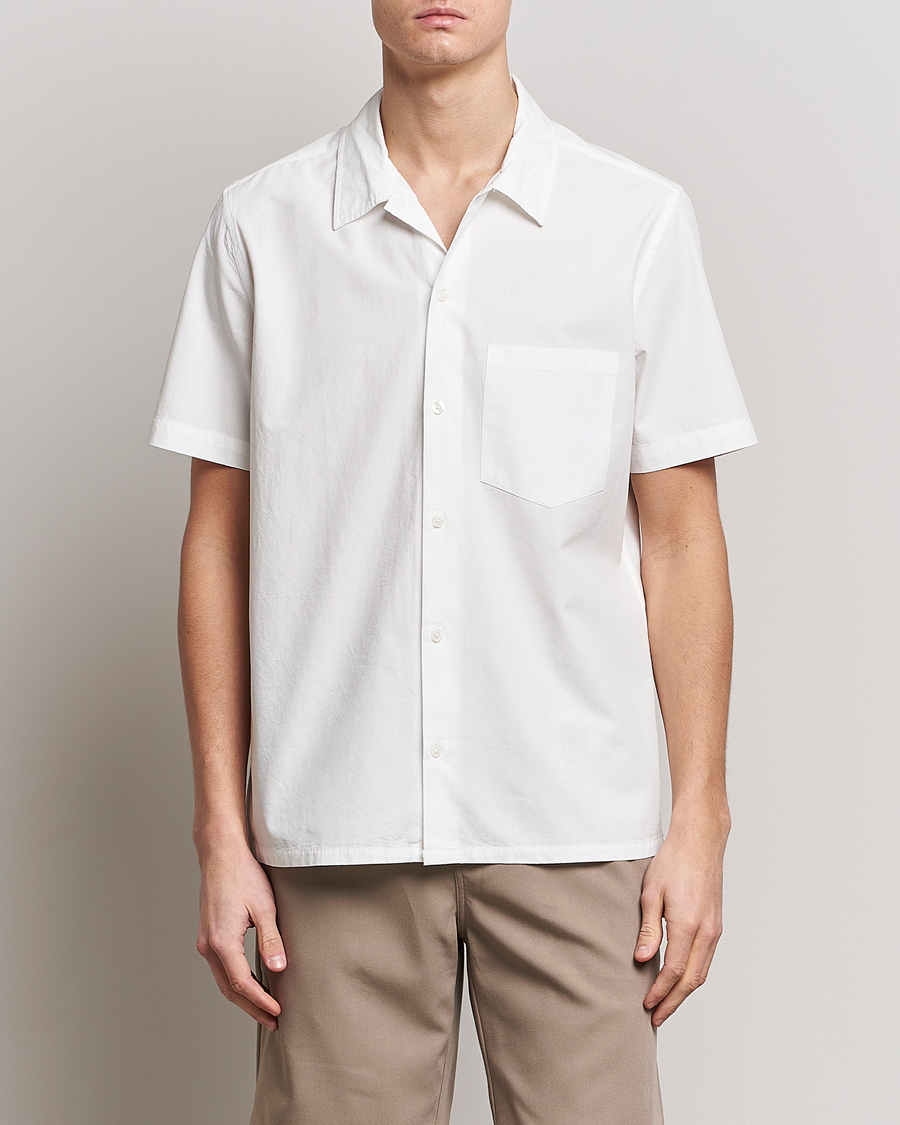 Herre | Casual | Samsøe & Samsøe | Avan Organic Cotton Short Sleeve Shirt White
