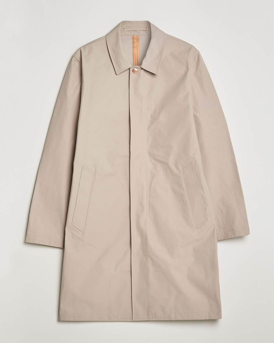 Herre | Jakker | Private White V.C. | Unlined Cotton Ventile Mac Coat 3.0 Plaza Taupe