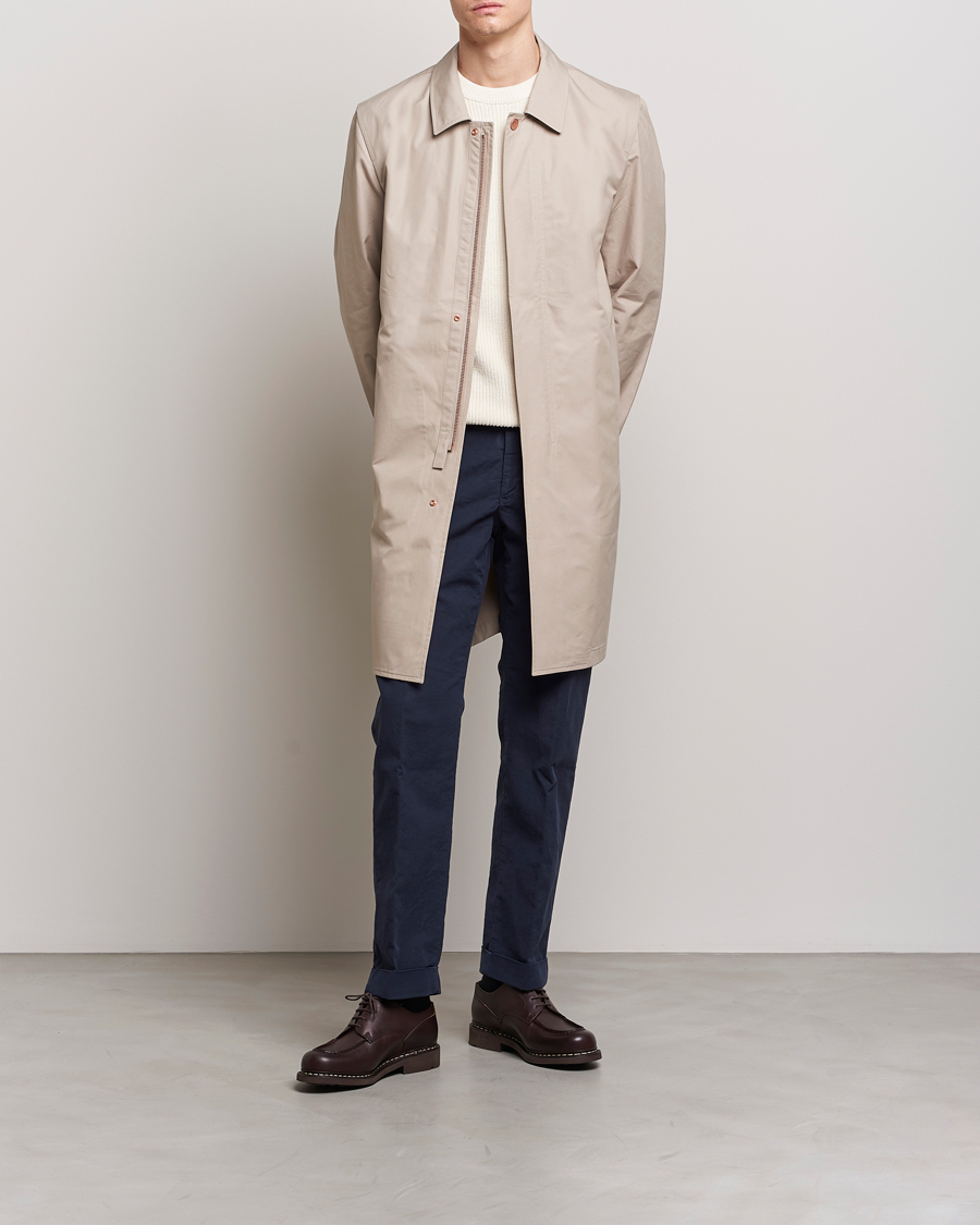 Herre | Jakker | Private White V.C. | Unlined Cotton Ventile Mac Coat 3.0 Plaza Taupe