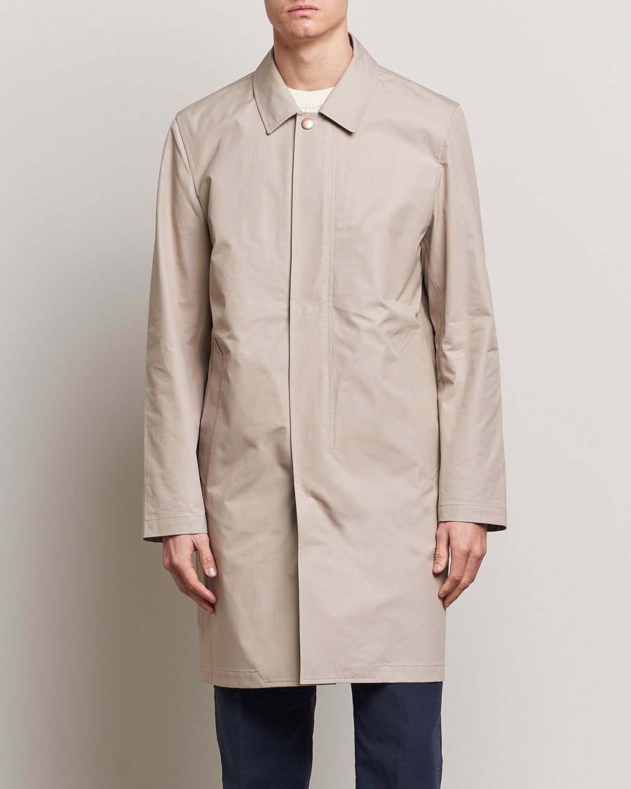 Herre | Frakker | Private White V.C. | Unlined Cotton Ventile Mac Coat 3.0 Plaza Taupe