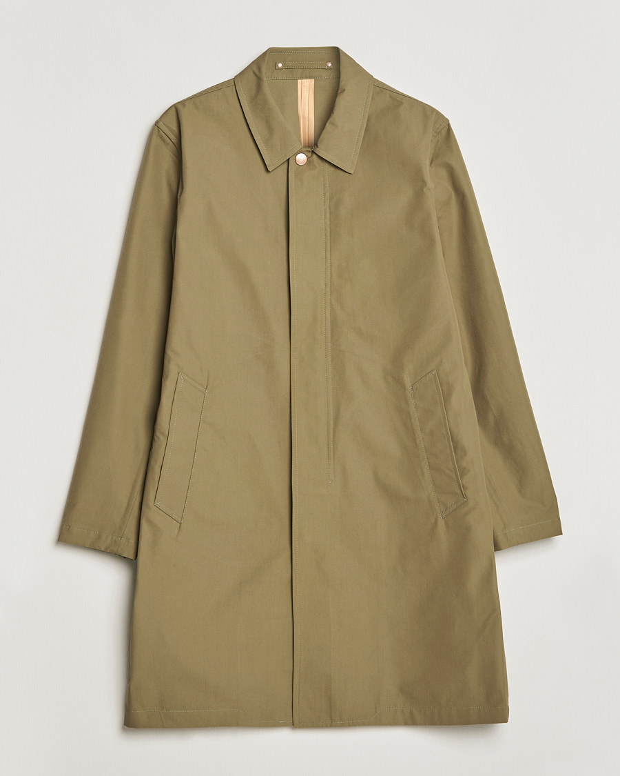 Herre | Jakker | Private White V.C. | Unlined Cotton Ventile Mac Coat 3.0 Sage