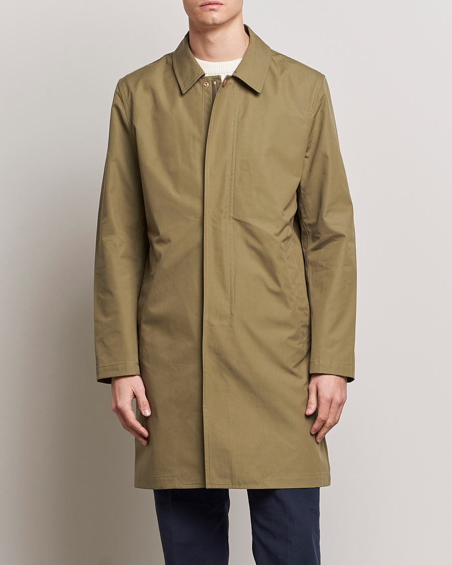 Herre | Frakker | Private White V.C. | Unlined Cotton Ventile Mac Coat 3.0 Sage