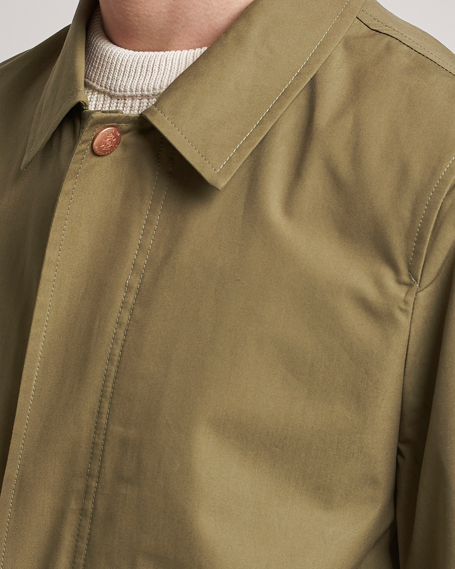Herre | Jakker | Private White V.C. | Unlined Cotton Ventile Mac Coat 3.0 Sage