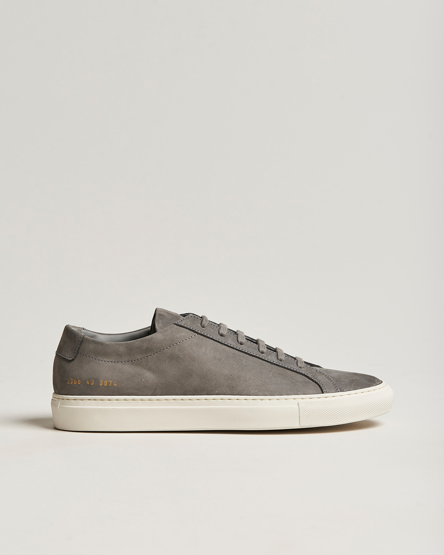 Herre | Common Projects Original Achilles Nubuck Sneaker Warm Grey | Common Projects | Original Achilles Nubuck Sneaker Warm Grey