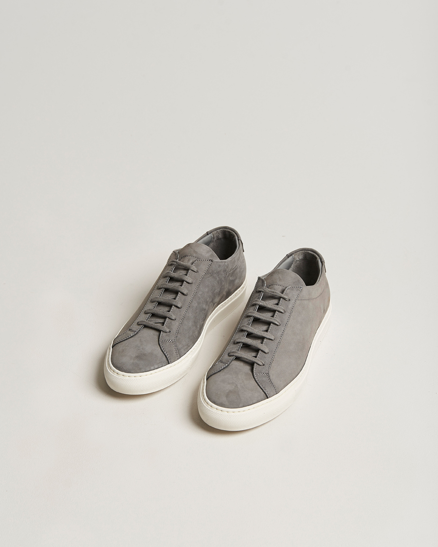 Herre | Common Projects | Common Projects | Original Achilles Nubuck Sneaker Warm Grey