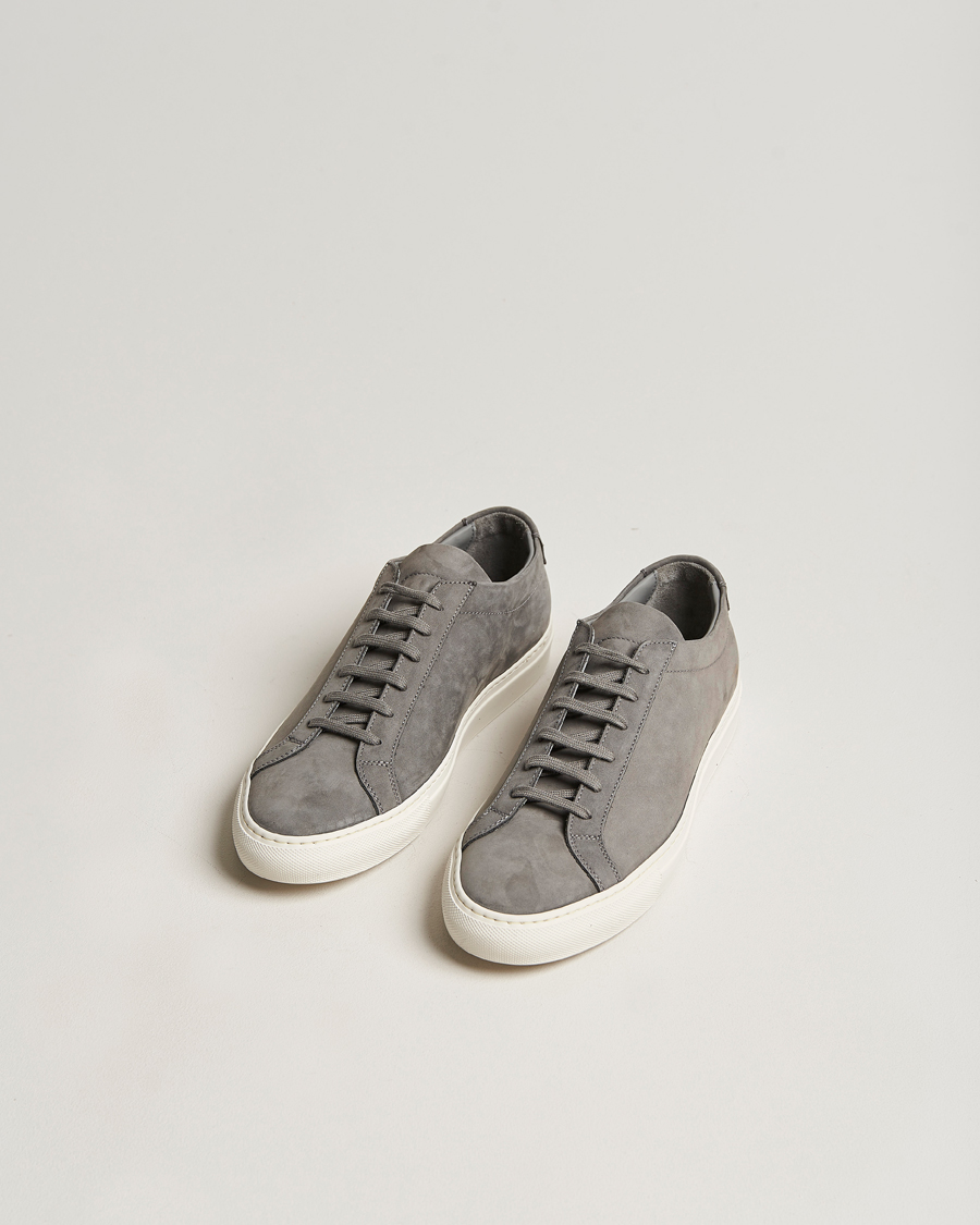 Herre | Common Projects Original Achilles Nubuck Sneaker Warm Grey | Common Projects | Original Achilles Nubuck Sneaker Warm Grey
