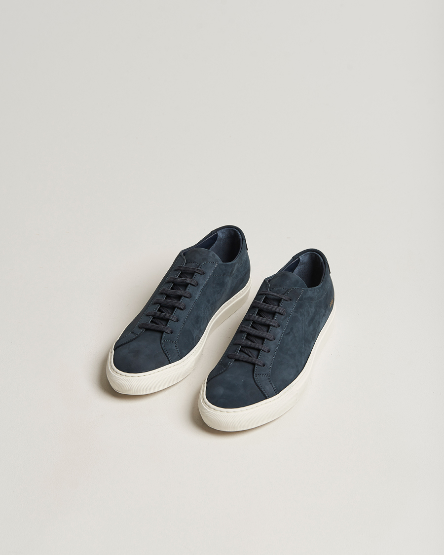 Herre | Common Projects | Common Projects | Original Achilles Nubuck Sneaker Navy