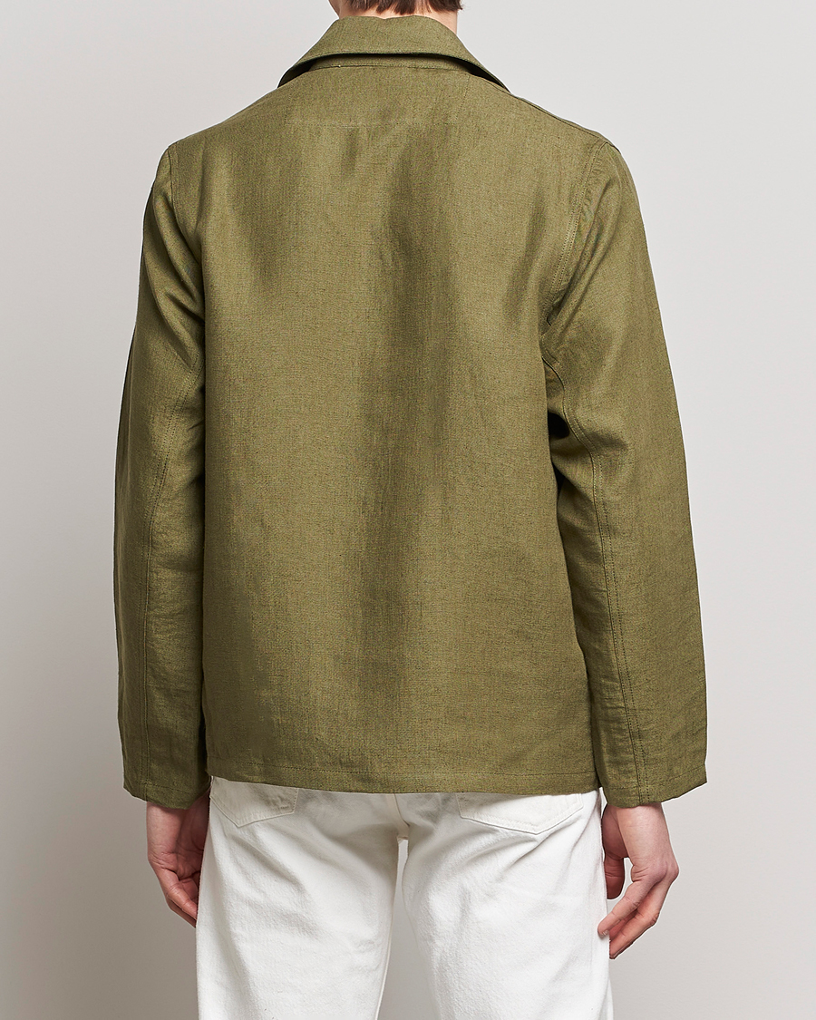 Herre | Skjorter | Peregrine | Grange Linen Shacket Khaki