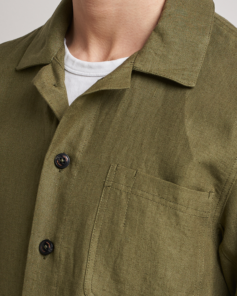 Herre | Skjorter | Peregrine | Grange Linen Shacket Khaki