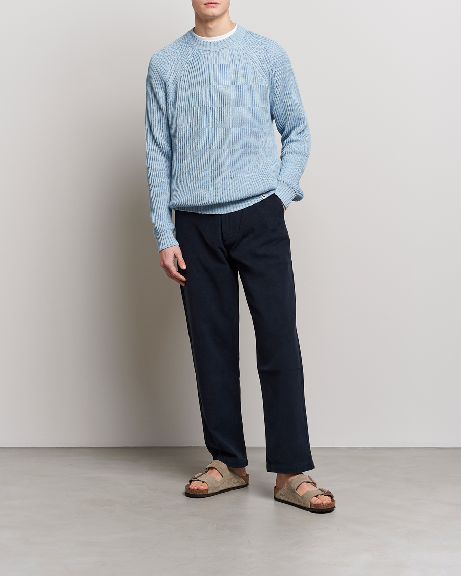 Herre | Trøjer | Peregrine | Harry Organic Cotton Sweater Seafoam