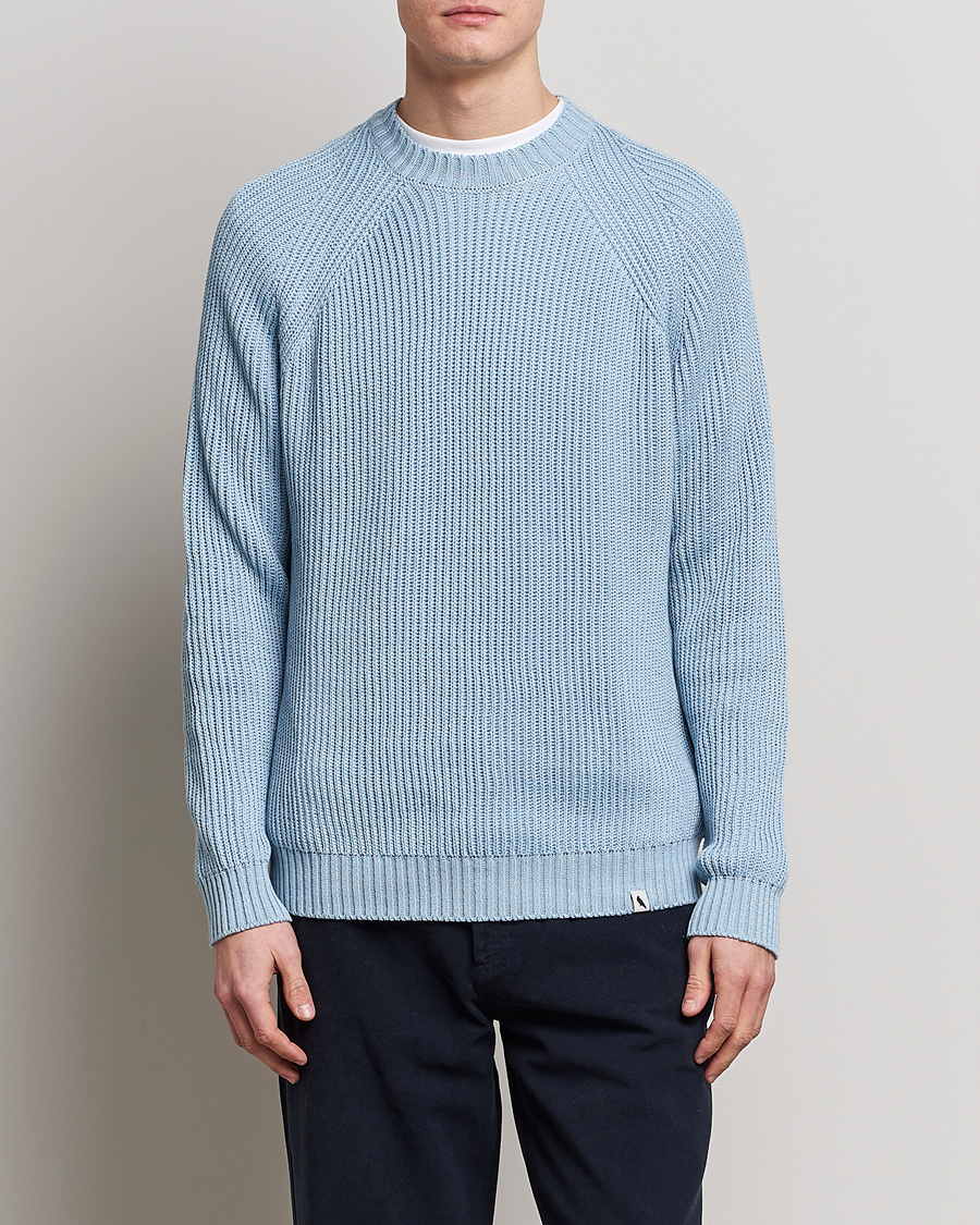 Herre | Strikkede trøjer | Peregrine | Harry Organic Cotton Sweater Seafoam