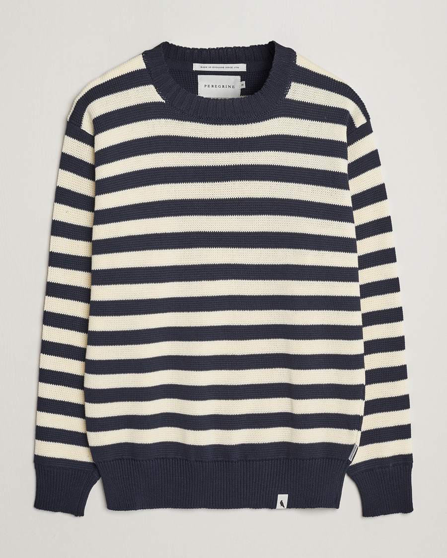 Herre | Trøjer | Peregrine | Richmond Organic Cotton Sweater Navy