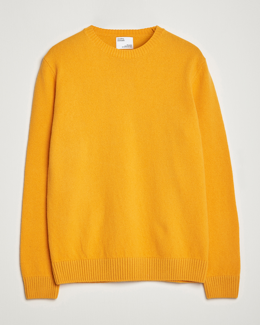 Herre | Trøjer | Colorful Standard | Classic Merino Wool Crew Neck Burned Yellow