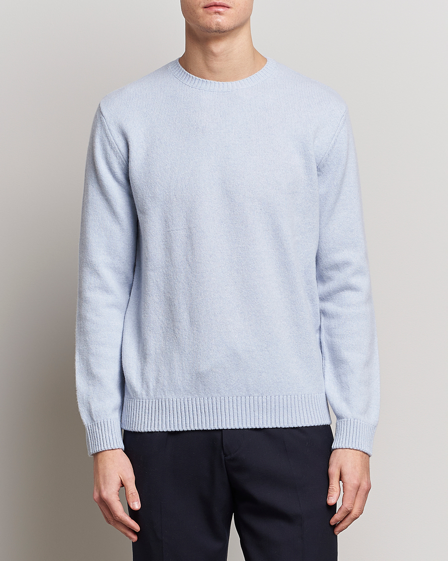 Herre |  | Colorful Standard | Classic Merino Wool Crew Neck Polar Blue