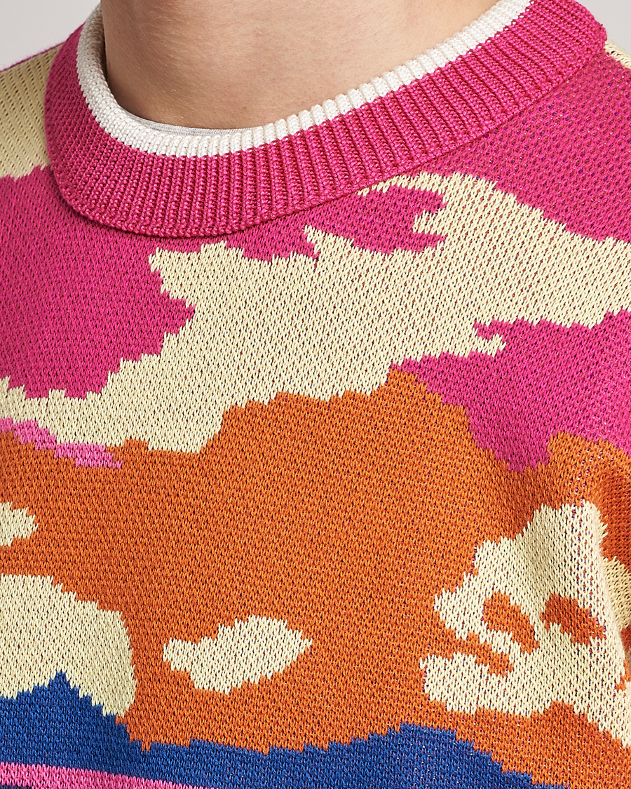 Herre | Trøjer | GANT | Landscape Printed Knitted Crew Neck Multi