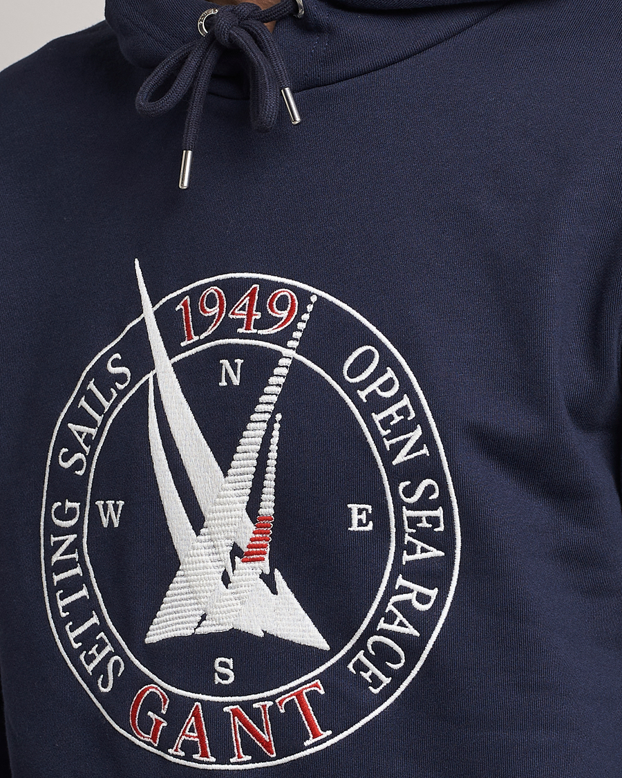 Herre | Trøjer | GANT | Sailing Hoodie Evening Blue