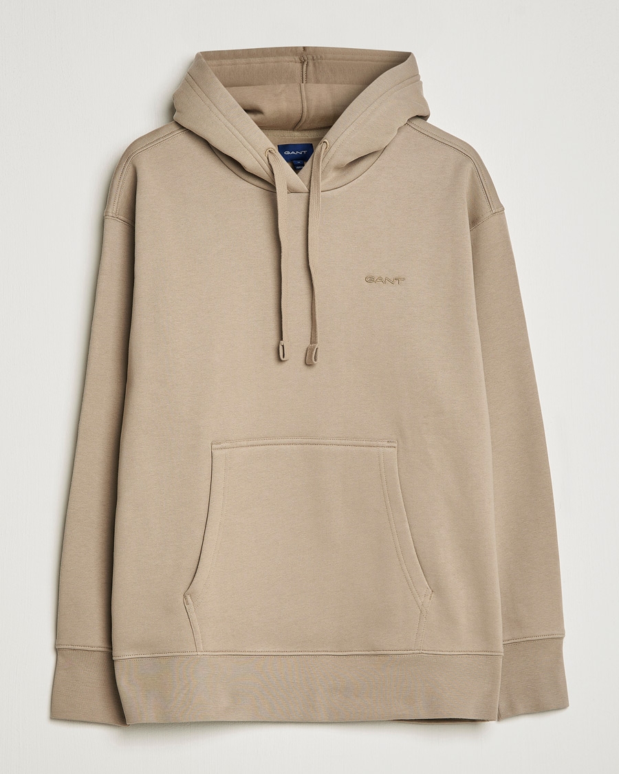 Herre | Trøjer | GANT | Icon Hoodie Taupe Beige