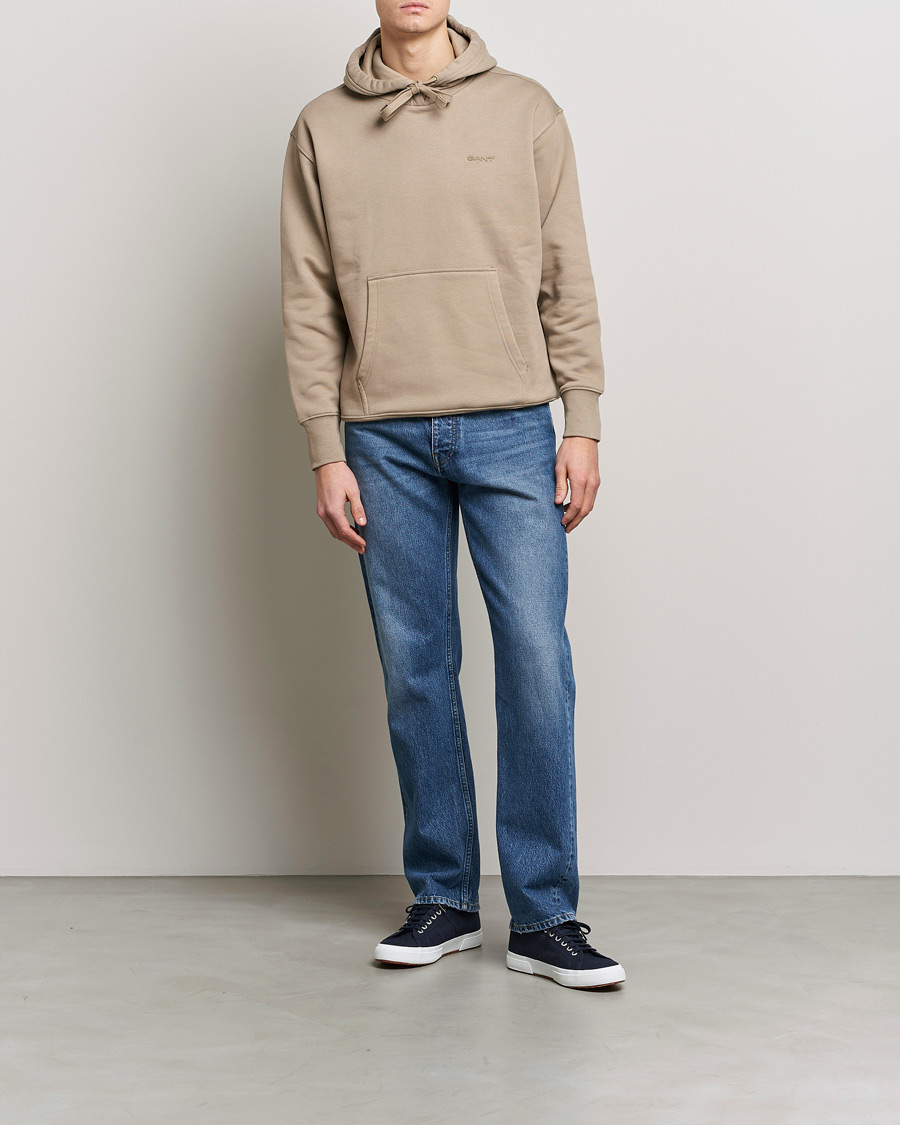Herre | Trøjer | GANT | Icon Hoodie Taupe Beige
