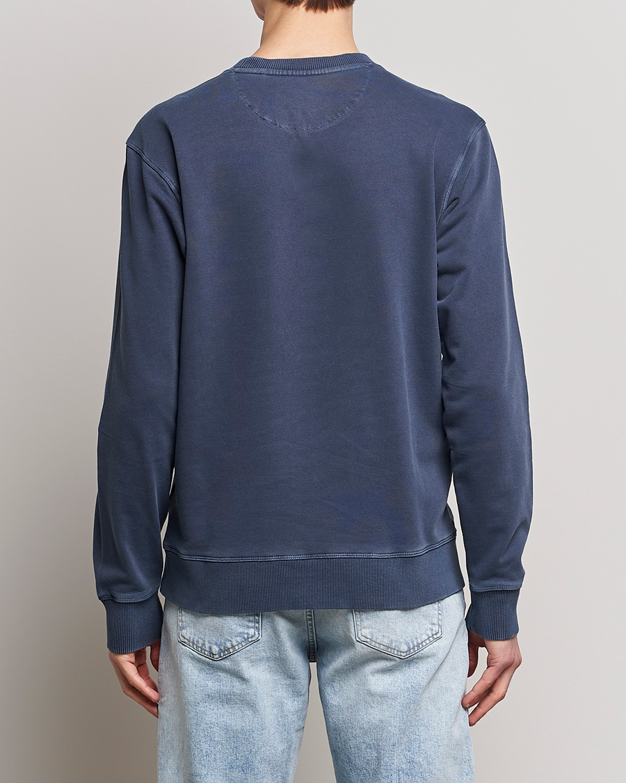 Herre | Trøjer | GANT | Sunbleached Crew Neck Sweatshirt Evening Blue