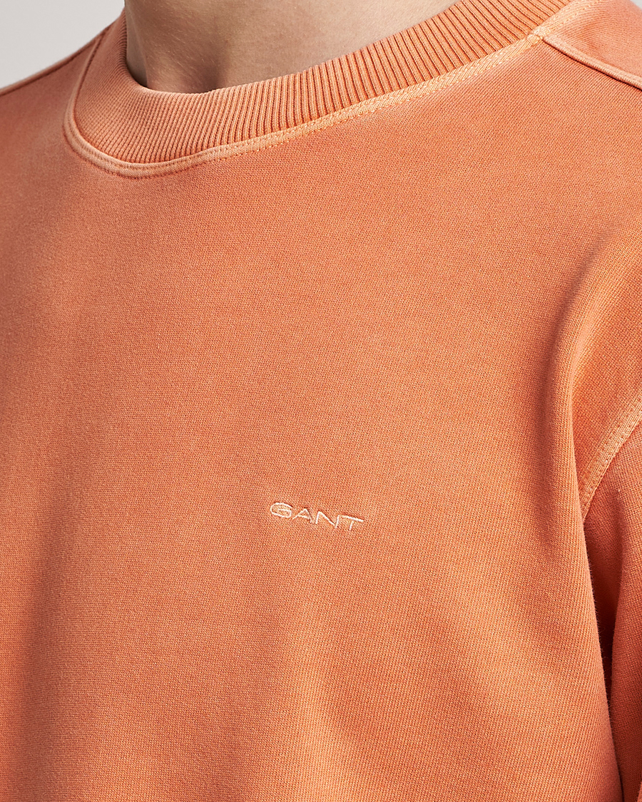 Herre | Trøjer | GANT | Sunbleached Crew Neck Sweatshirt Orange