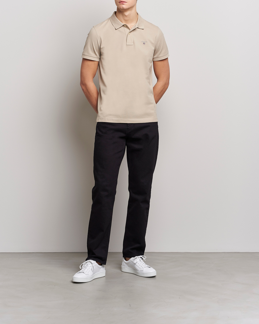 Herre | Polotrøjer | GANT | The Original Polo Concrete Beige