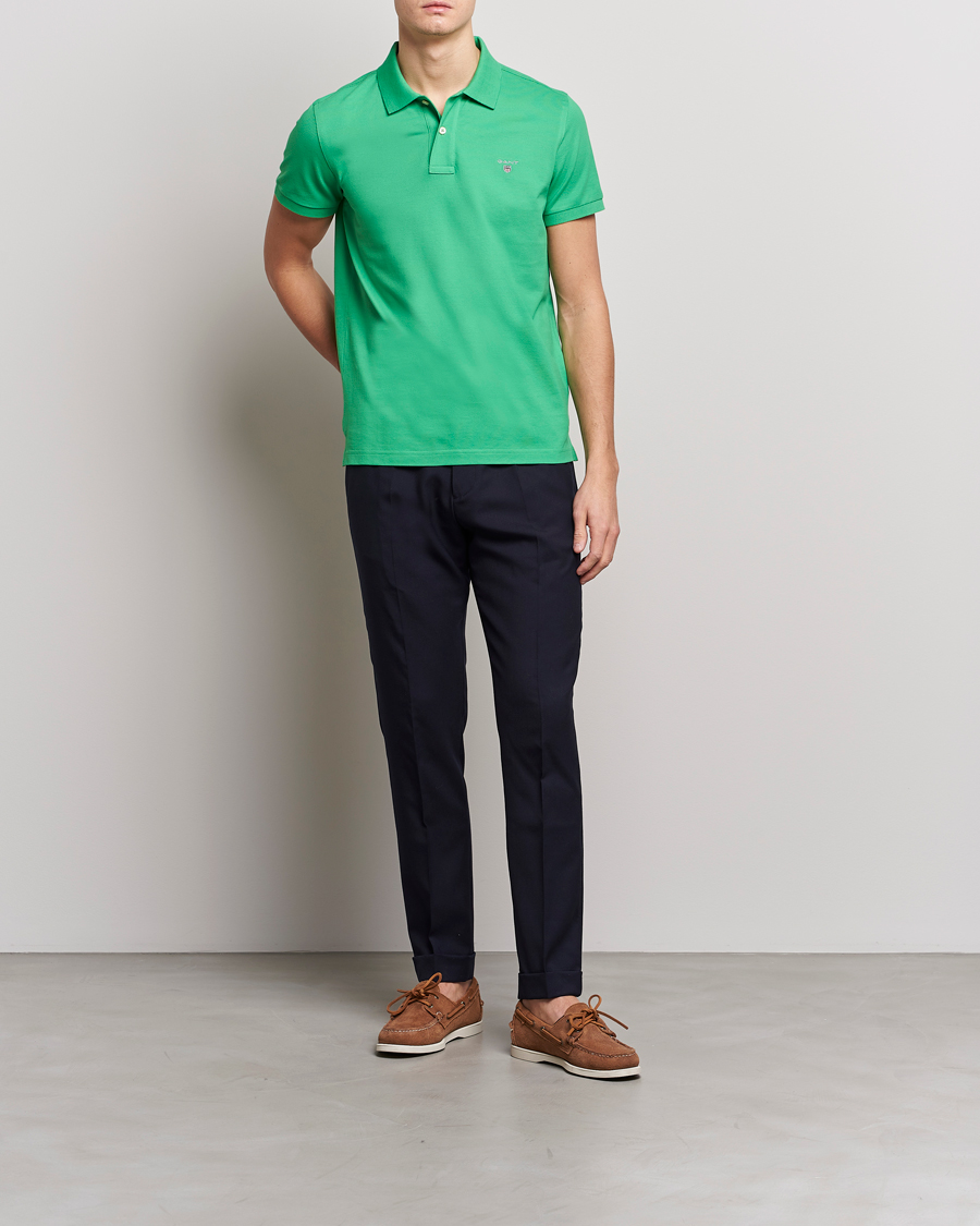 Herre | Polotrøjer | GANT | The Original Polo Mid Green