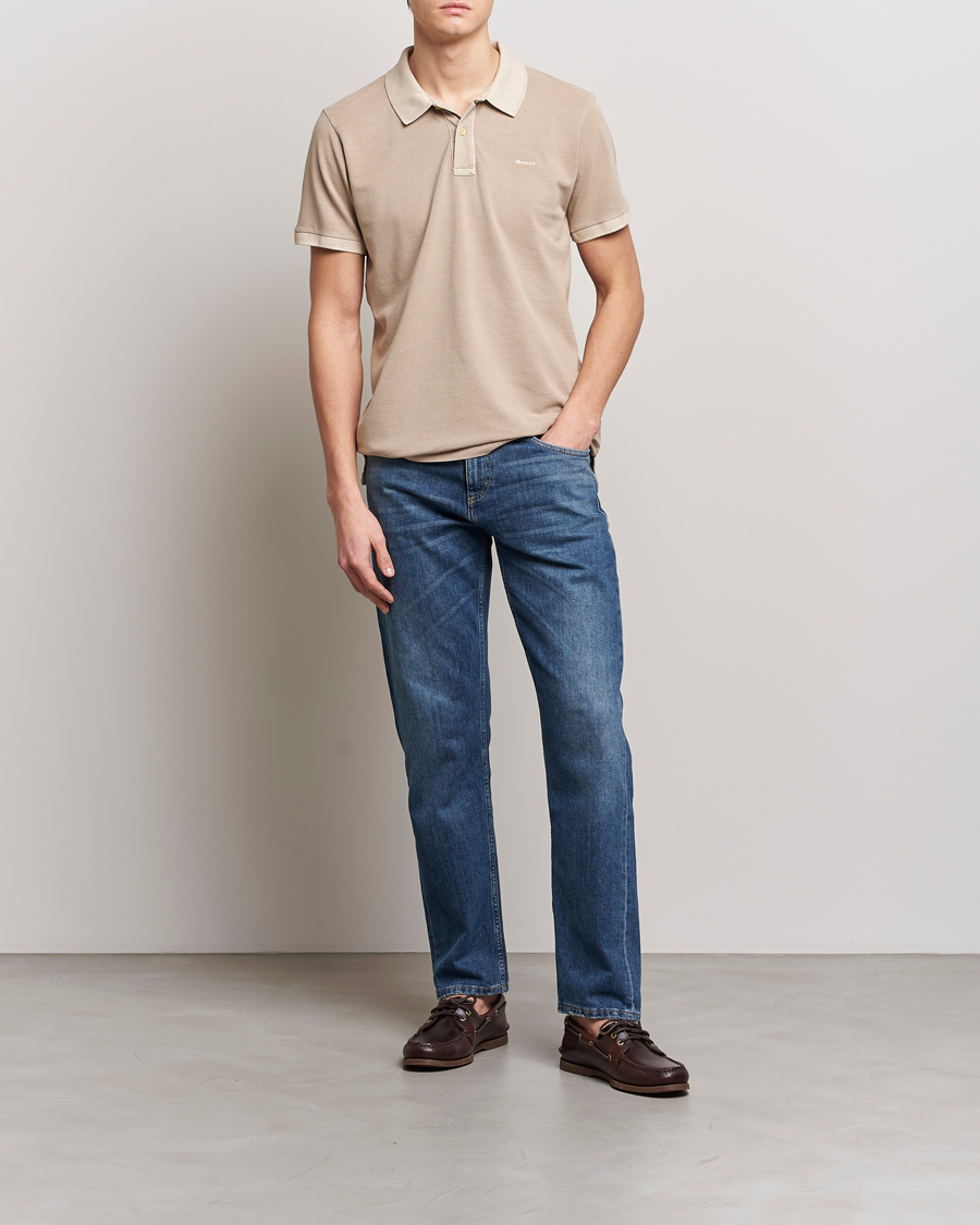 Herre | Polotrøjer | GANT | Sunbleached Polo Concrete Beige