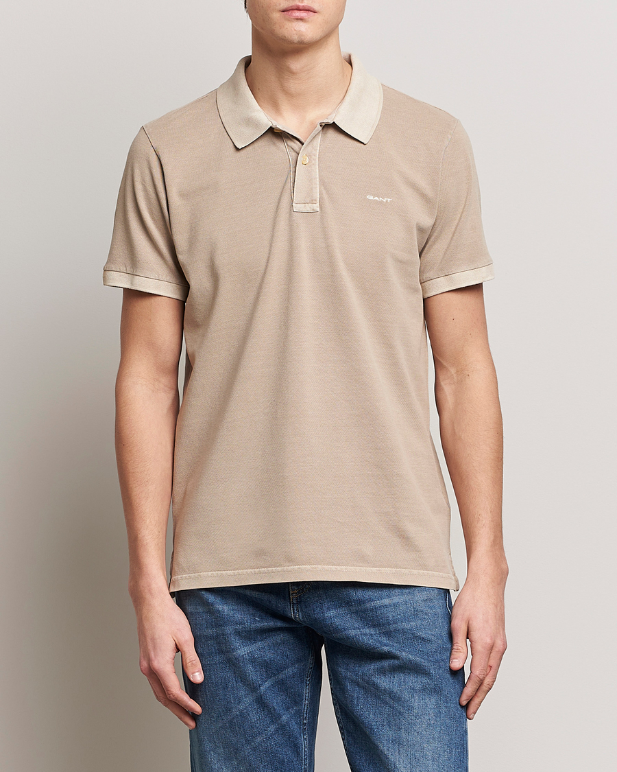 Herre | Polotrøjer | GANT | Sunbleached Polo Concrete Beige