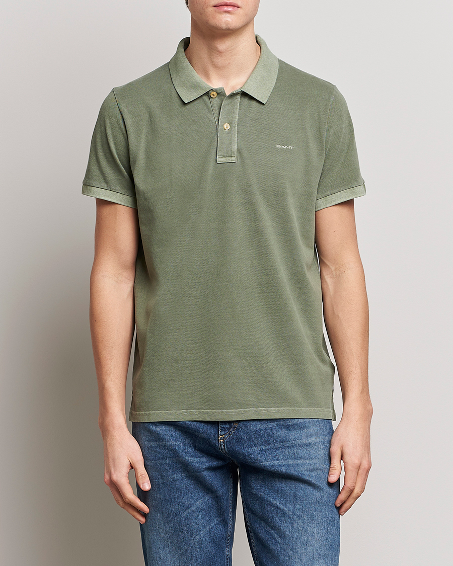 Herre | Polotrøjer | GANT | Sunbleached Polo Calamata Green