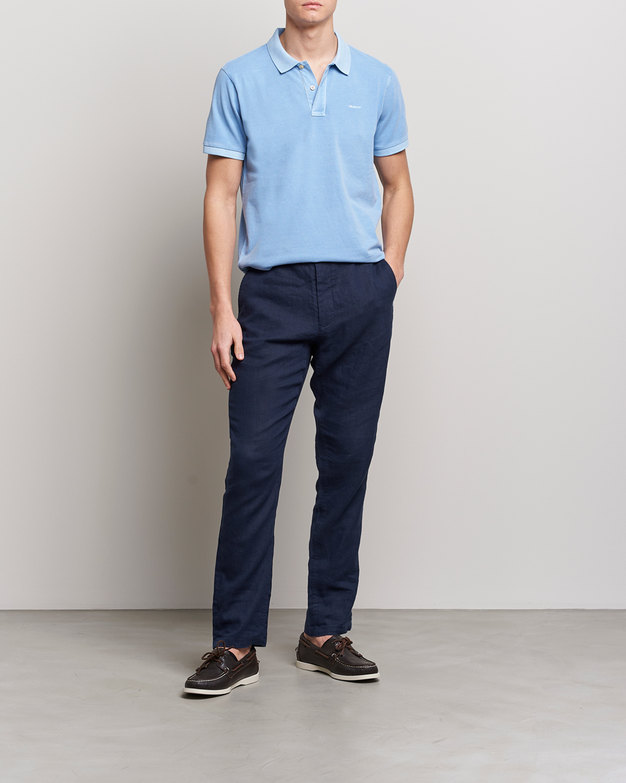Herre | Polotrøjer | GANT | Sunbleached Polo Gentle Blue