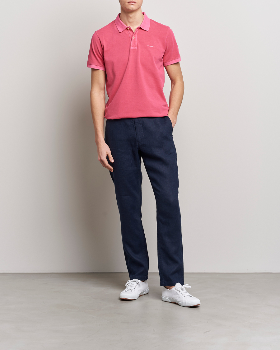 Herre | Polotrøjer | GANT | Sunbleached Polo Magenta Pink