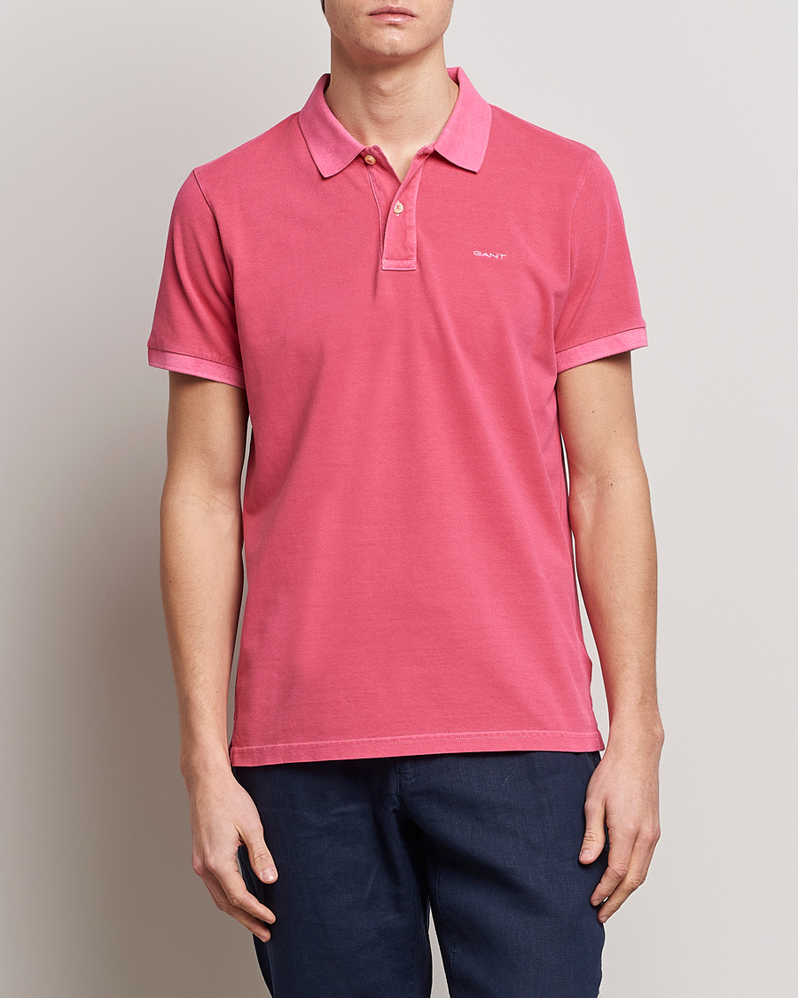 Herre | Polotrøjer | GANT | Sunbleached Polo Magenta Pink