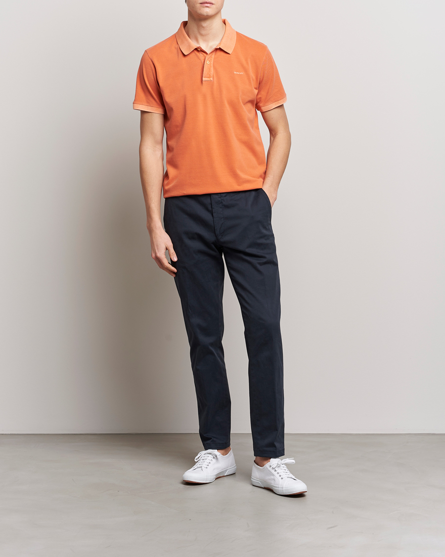 Herre | Polotrøjer | GANT | Sunbleached Polo Apricot Orange