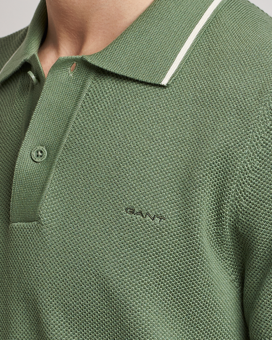 Herre | Polotrøjer | GANT | Cotton Knitted Polo Calamata Green