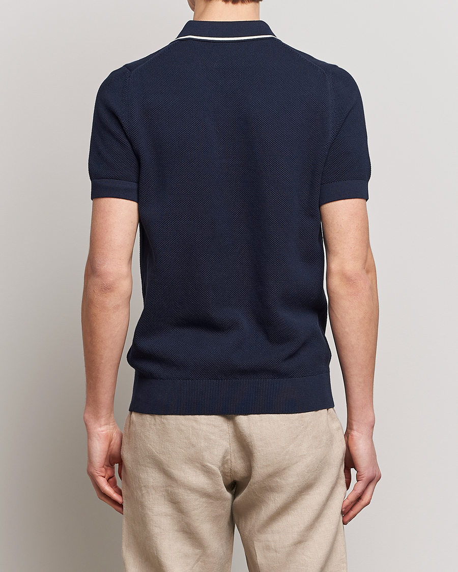Herre | Polotrøjer | GANT | Cotton Knitted Polo Evening Blue