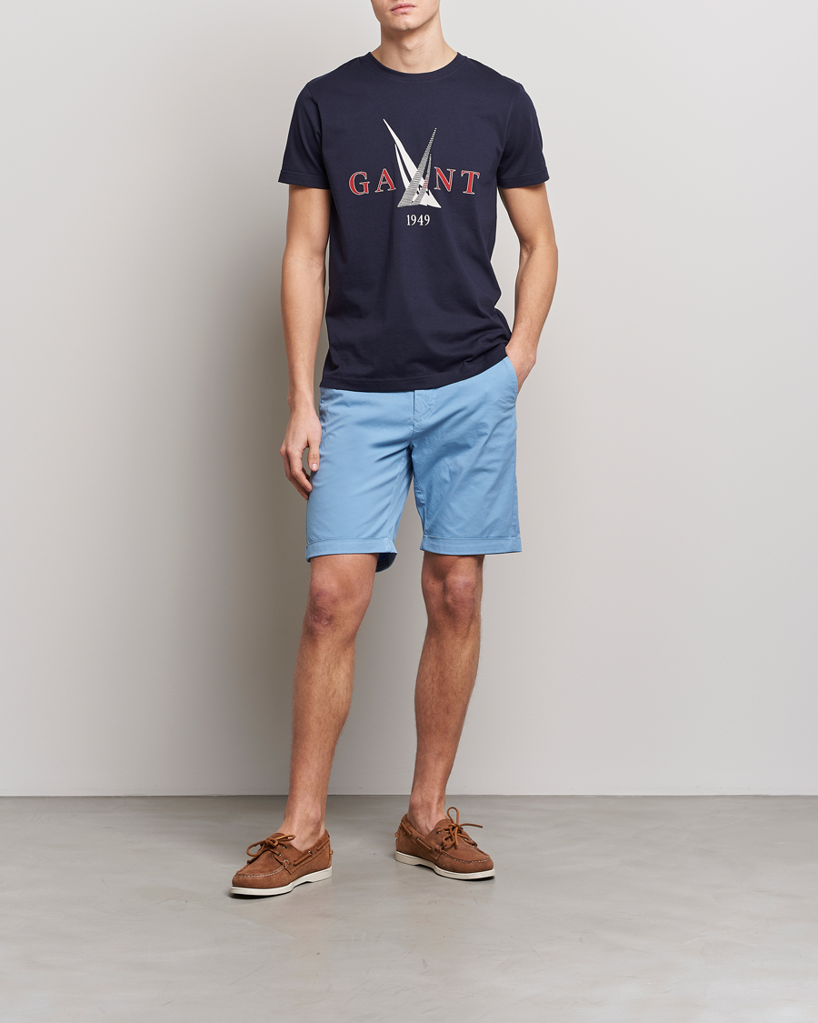 Herre | Shorts | GANT | Regular Sunbleached Shorts Gentle Blue