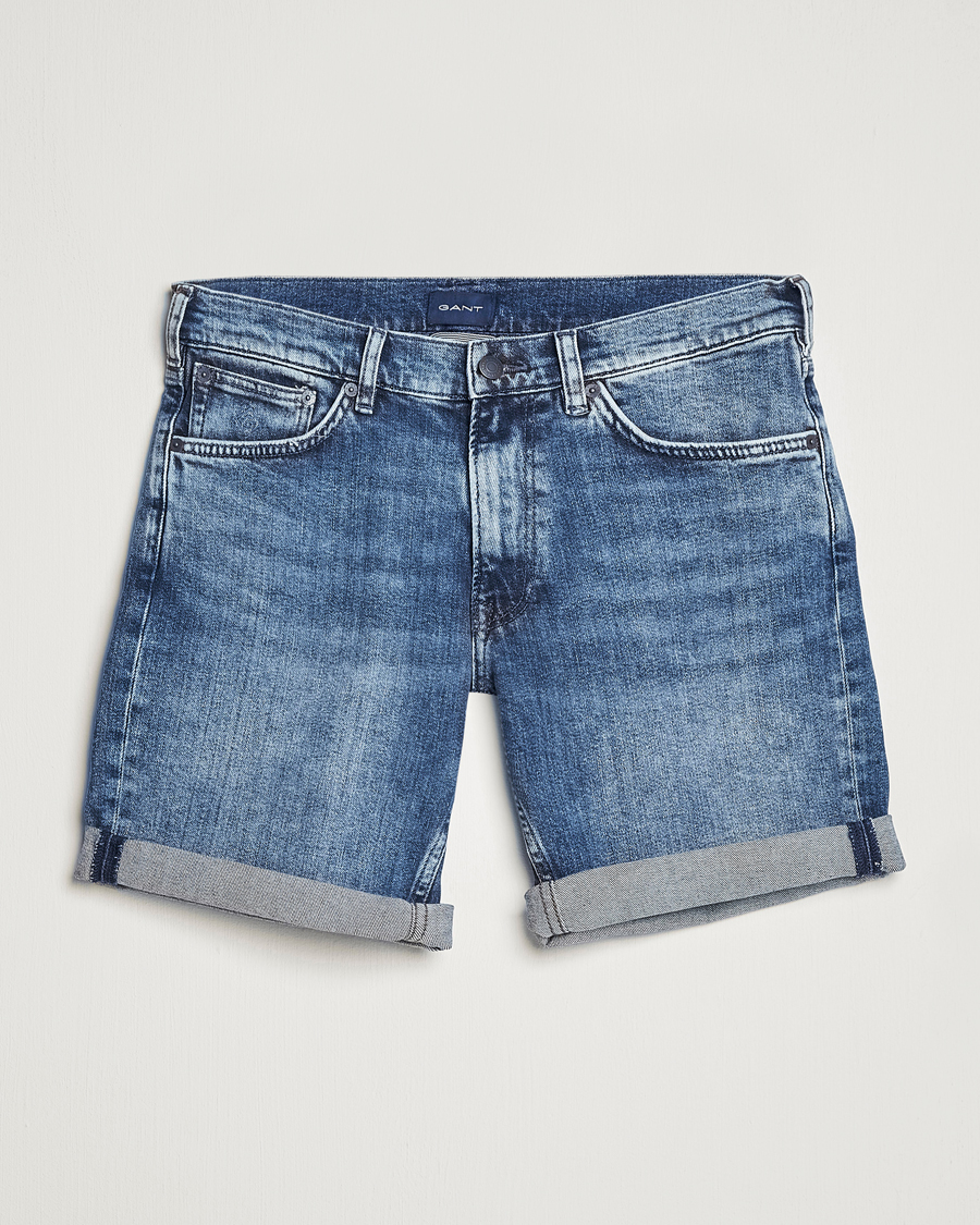 Herre | Shorts | GANT | Arley Denim Shorts Medium Blue