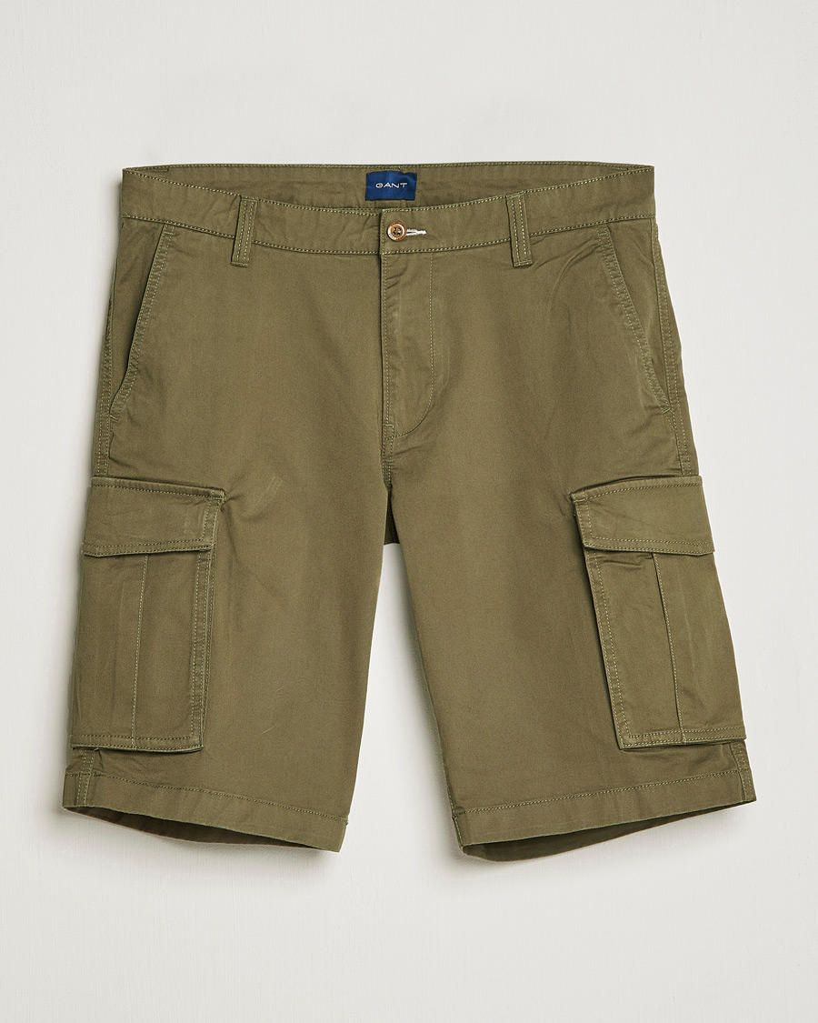 Herre | Shorts | GANT | Relaxed Twill Cargoshorts Racing Green