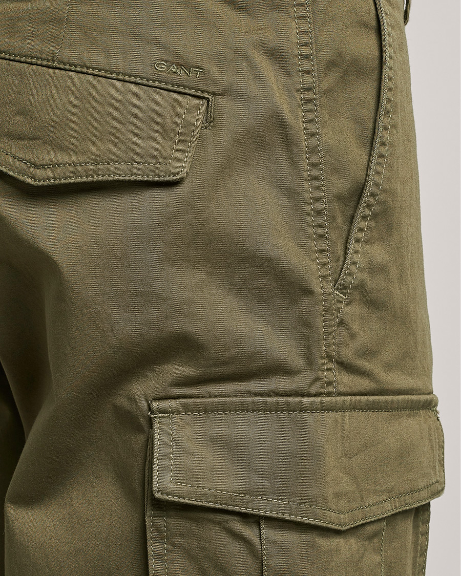 Herre | Shorts | GANT | Relaxed Twill Cargoshorts Racing Green