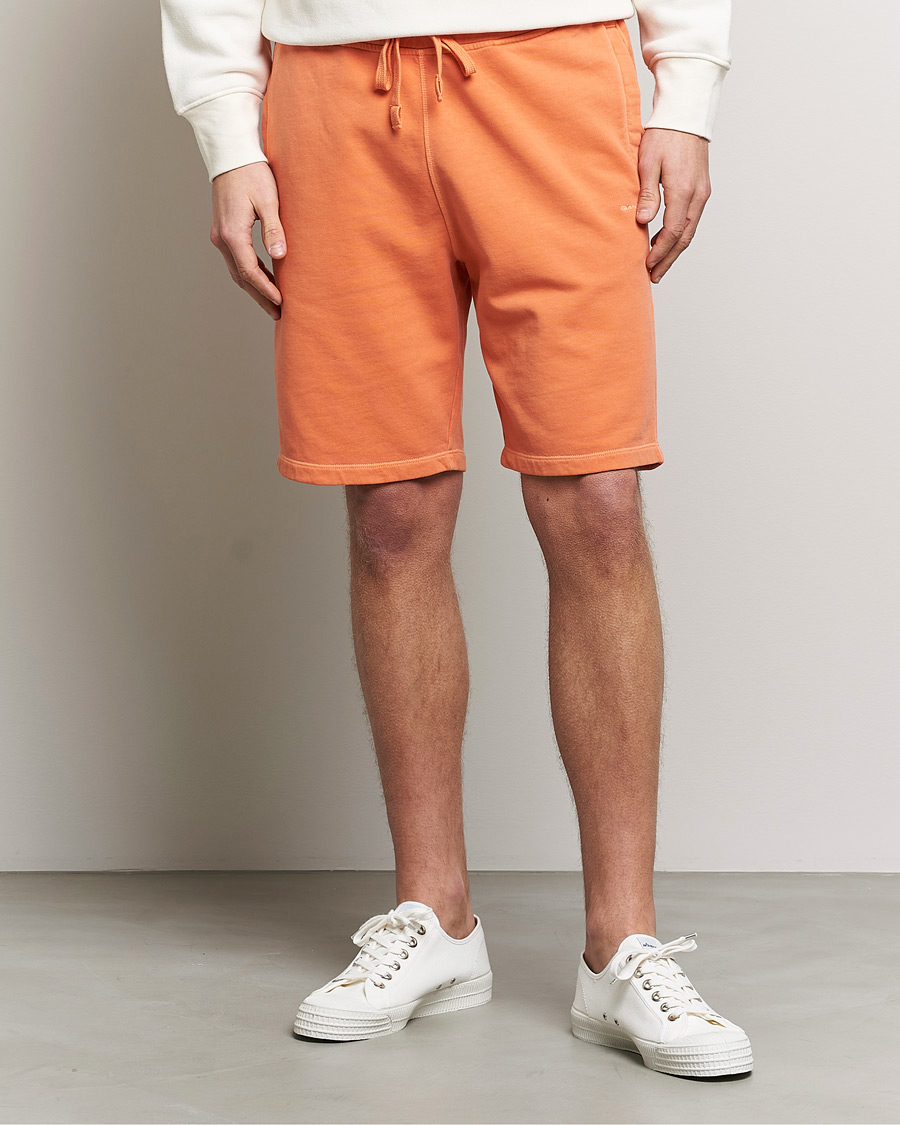 Herre | Shorts | GANT | Sunbleached Sweatshorts Apricot Orange