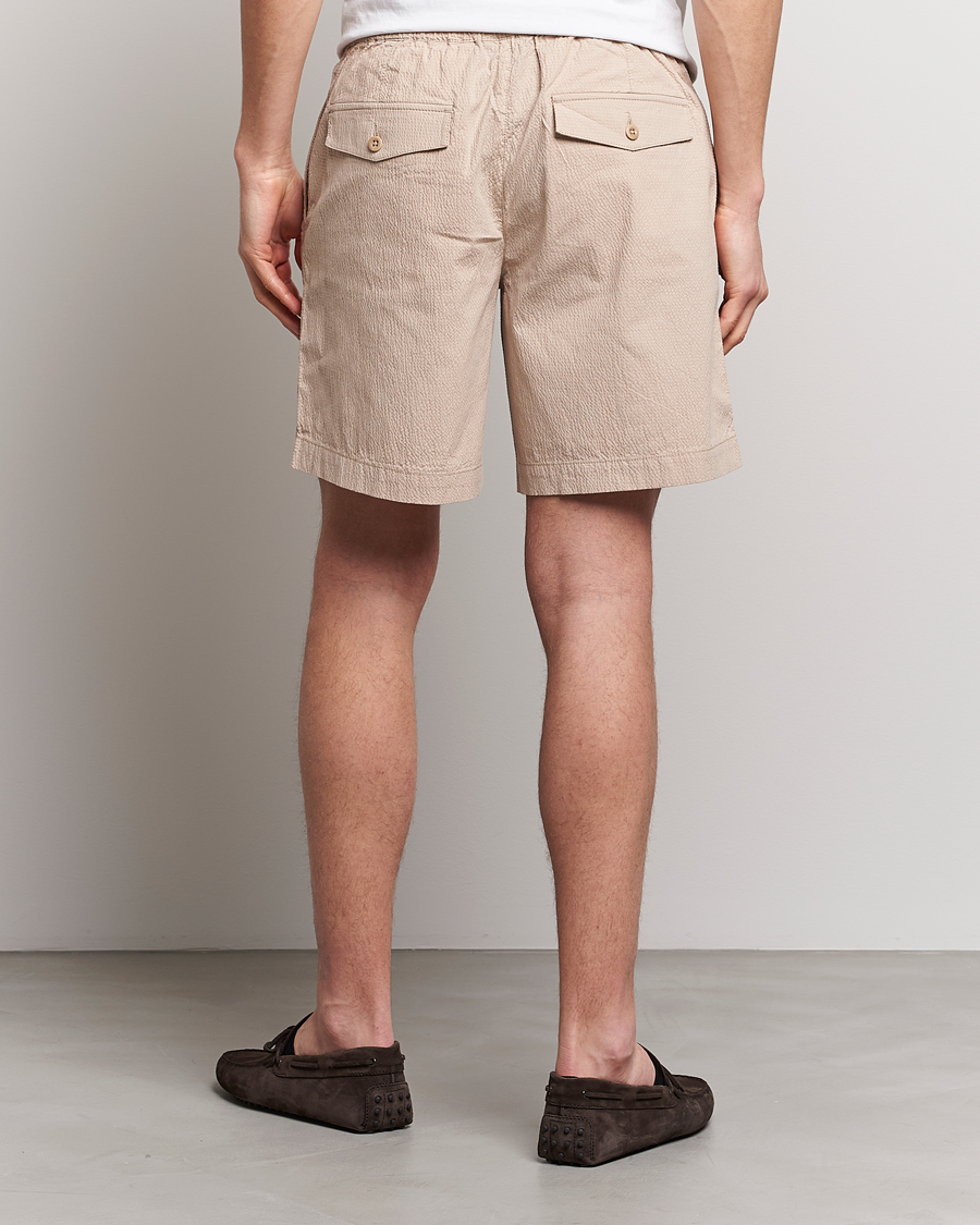Herre | Shorts | GANT | Seersucker Drawstring Shorts Dry Sand